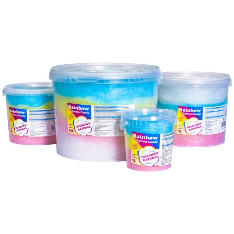 Kolorowa tęczowa wata cukrowa Rainbow Cotton Candy 5L Kolorowa tęczowa wata cukrowa Rainbow Cotton Candy 5L