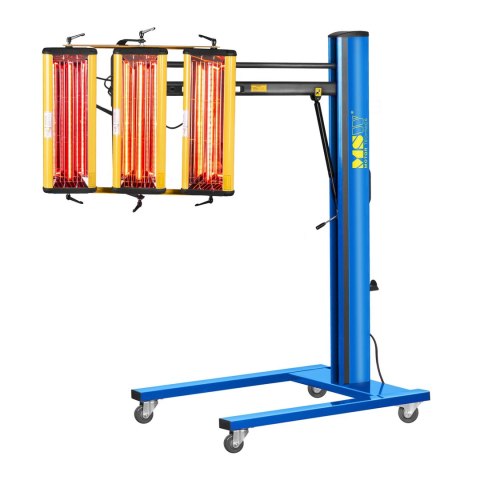 Promiennik ciepła podczerwieni lakierniczy do suszenia farb na statywie 3300W Promiennik ciepła podczerwieni lakierniczy do suszenia farb na statywie 3300W