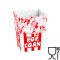 Pudełko kartonik na PopCorn 7x11.5x9cm MAŁY 0.5L 100szt.
