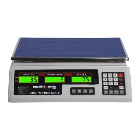 Waga sklepowa handlowa cenowa biała 35kg / g Waga sklepowa handlowa cenowa biała 35kg / g