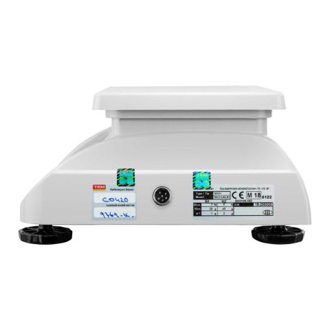 Waga sklepowa handlowa z legalizacją BEKO+ TEM RS232 6kg / 2g Waga sklepowa handlowa z legalizacją BEKO+ TEM RS232 6kg / 2g