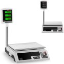 Waga sklepowa platformowa 34x23cm zasilacz + akumulator 30kg / 1g Waga sklepowa platformowa 34x23cm zasilacz + akumulator 30kg / 1g