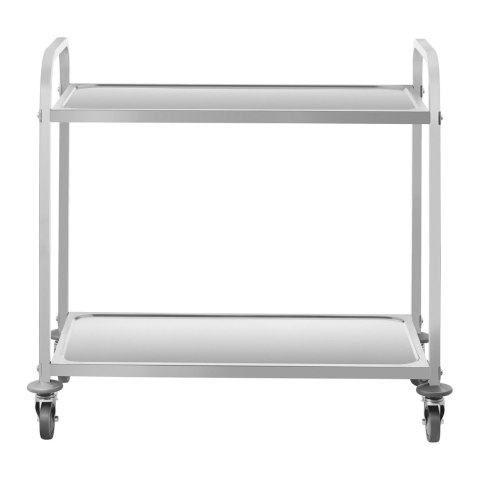 Wózek kelnerski cateringowy 2-półkowy do 160 kg Stal nierdzewna Wózek kelnerski cateringowy 2-półkowy do 160 kg Stal nierdzewna