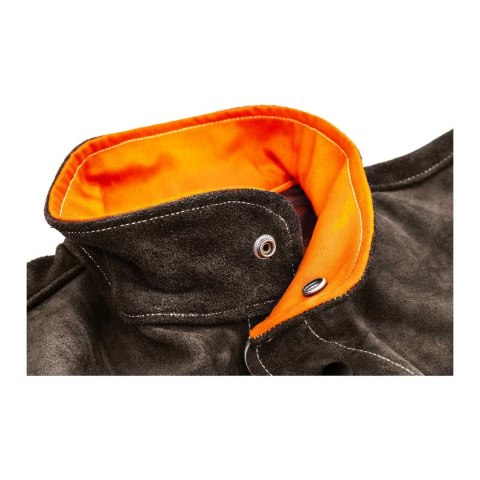 Wytrzymała kurtka spawalnicza ochronna skórzana rozmiar L Wytrzymała kurtka spawalnicza ochronna skórzana rozmiar L