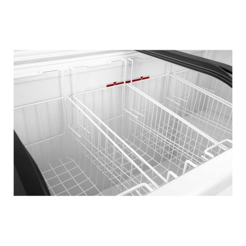 Zamrażarka skrzyniowa sklepowa handlowa z zamkiem i przeszkloną górą do -25deg;C 355L Zamrażarka skrzyniowa sklepowa handlowa z zamkiem i przeszkloną górą do -25deg;C 355L