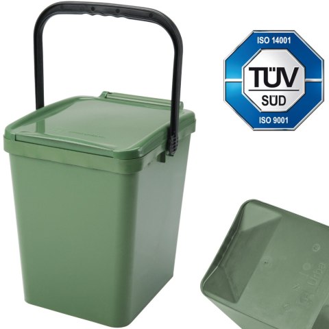 Kosz pojemnik do segregacji sortowania śmieci i odpadków - zielony Urba 21L Kosz pojemnik do segregacji sortowania śmieci i odpadków - zielony Urba 21L