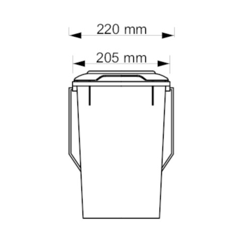 Kosz pojemnik do segregacji sortowania śmieci i odpadków - żółty 10L Kosz pojemnik do segregacji sortowania śmieci i odpadków - żółty 10L