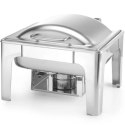 Podgrzewacz do potraw na pastę świeczki stal satynowana GN 1/2