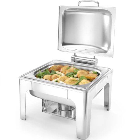 Podgrzewacz do potraw na pastę świeczki stal satynowana GN 1/2