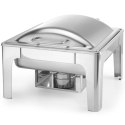 Podgrzewacz do potraw na pastę świeczki stal satynowana GN 2/3