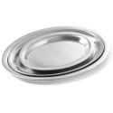 Taca do serwowania kawy stalowa owalna 20x14cm