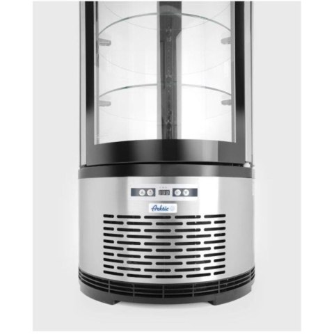 Witryna chłodnicza cukiernicza okrągła 3 półki LED 100L Witryna chłodnicza cukiernicza okrągła 3 półki LED 100L