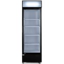 Witryna szafa chłodnicza z podświetlanym panelem reklamowym 360L Witryna szafa chłodnicza z podświetlanym panelem reklamowym 360L