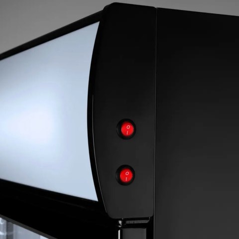 Witryna szafa chłodnicza z podświetlanym panelem reklamowym 360L Witryna szafa chłodnicza z podświetlanym panelem reklamowym 360L