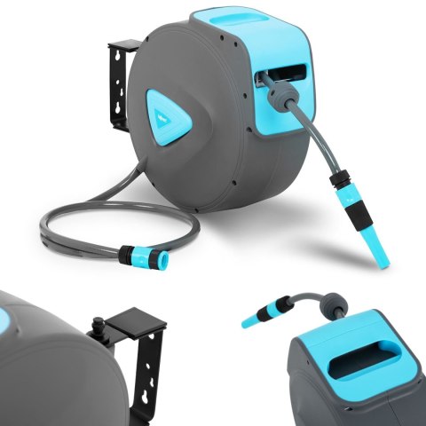 Automatyczny bęben ścienny z wężem ogrodowym 15m + 1.5m 1/2'' Automatyczny bęben ścienny z wężem ogrodowym 15m + 1.5m 1/2''