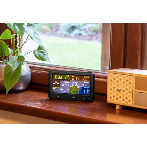 Bezprzewodowa stacja meteorologiczna pogodowa solarna LCD WiFi 100m Bezprzewodowa stacja meteorologiczna pogodowa solarna LCD WiFi 100m