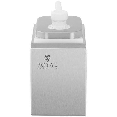 Dyspenser dozownik do sosów z pompką ze stali nierdzewnej 2 l Dyspenser dozownik do sosów z pompką ze stali nierdzewnej 2 l