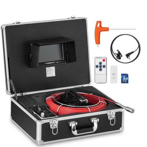 Endoskop kamera inspekcyjna LCD TFT 7'' śr. rur 40-80 mm dł. 50m Endoskop kamera inspekcyjna LCD TFT 7'' śr. rur 40-80 mm dł. 50m