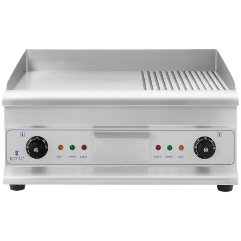 Grill płyta grillowa podwójna gładka ryflowana z szufladą na tłuszcz 230 V 2x 3200 W Grill płyta grillowa podwójna gładka ryflowana z szufladą na tłuszcz 230 V 2x 3200 W