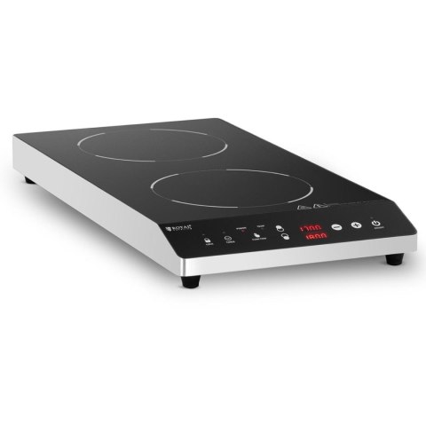 Kuchenka płyta indukcyjna nastawna 2 pola grzewcze śr. 26 cm LED 1800 W Kuchenka płyta indukcyjna nastawna 2 pola grzewcze śr. 26 cm LED 1800 W