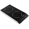 Kuchenka płyta indukcyjna nastawna 2 pola grzewcze śr. 26 cm LED 1800 W Kuchenka płyta indukcyjna nastawna 2 pola grzewcze śr. 26 cm LED 1800 W