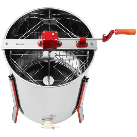 Miodarka wirówka do miodu ręczna 4 ramkowa ze stali nierdzewnej Miodarka wirówka do miodu ręczna 4 ramkowa ze stali nierdzewnej