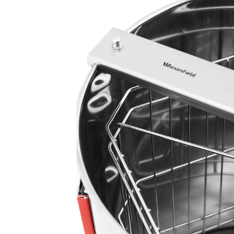 Miodarka wirówka do miodu ręczna 4 ramkowa ze stali nierdzewnej Miodarka wirówka do miodu ręczna 4 ramkowa ze stali nierdzewnej