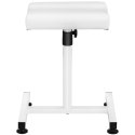 Podnóżek kosmetyczny do pedicure regulowana wysokość do 75 cm do 80 kg - biały Podnóżek kosmetyczny do pedicure regulowana wysokość do 75 cm do 80 kg - biały