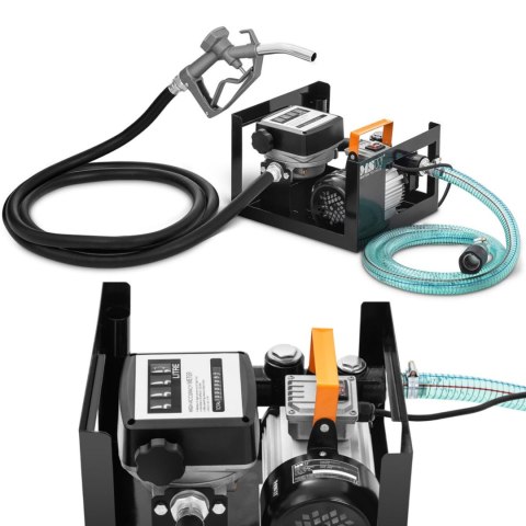 Pompa dystrybutor do paliwa oleju napędowego elektryczna z licznikiem IP55 230 V 600 W 60 l/min Pompa dystrybutor do paliwa oleju napędowego elektryczna z licznikiem IP55 230 V 600 W 60 l/min