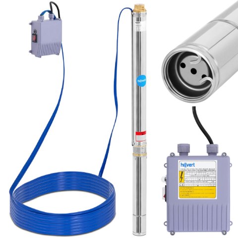 Pompa głębinowa do studni głębinowej ze stali nierdzewnej 3780 l/godz. do 85 m Pompa głębinowa do studni głębinowej ze stali nierdzewnej 3780 l/godz. do 85 m