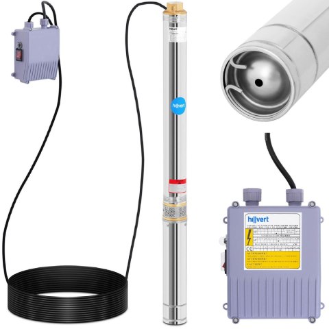 Pompa głębinowa do studni głębinowej ze stali nierdzewnej 5580 l/godz. do 93 m Pompa głębinowa do studni głębinowej ze stali nierdzewnej 5580 l/godz. do 93 m