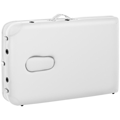 Przenośne składane łózko stół do masażu do 180kg Bordeux białe Przenośne składane łózko stół do masażu do 180kg Bordeux białe