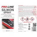 Silikon smar w sprayu do pielegnacji uszczelek PRO-LINE 500ml Silikon smar w sprayu do pielegnacji uszczelek PRO-LINE 500ml