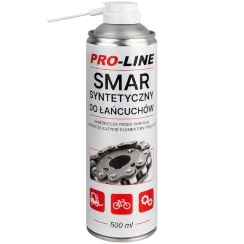 Syntetyczny smar do łańcuchów PRO-LINE spray 500ml Syntetyczny smar do łańcuchów PRO-LINE spray 500ml