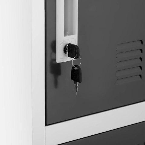 Szafa skrytkowa ze schowkami socjalna metalowa do szatni 15 skrytek na klucz Szafa skrytkowa ze schowkami socjalna metalowa do szatni 15 skrytek na klucz