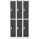 Szafa skrytkowa ze schowkami socjalna metalowa do szatni 6 skrytek na klucz Szafa skrytkowa ze schowkami socjalna metalowa do szatni 6 skrytek na klucz