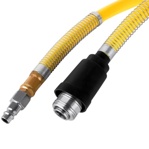 Wąż przewód pneumatyczny ciśnieniowy na zwijaku bębnie automatycznym 18 bar 15 m + 1.5 m Wąż przewód pneumatyczny ciśnieniowy na zwijaku bębnie automatycznym 18 bar 15 m + 1.5 m