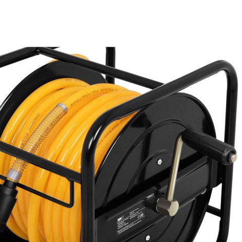 Wąż przewód pneumatyczny ciśnieniowy na zwijaku bębnie obrotowym 360 8 bar 30 m + 2 m Wąż przewód pneumatyczny ciśnieniowy na zwijaku bębnie obrotowym 360 8 bar 30 m + 2 m