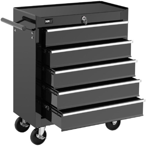 Wózek szafka warsztatowa narzędziowa mobilna z uchwytem 5 szuflad Wózek szafka warsztatowa narzędziowa mobilna z uchwytem 5 szuflad
