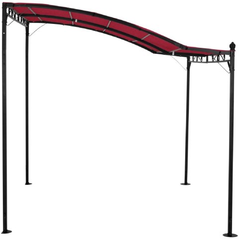 Zadaszenie ogrodowe altana wolnostojąca 2.6 x 3 x 2.5 m czerwona Zadaszenie ogrodowe altana wolnostojąca 2.6 x 3 x 2.5 m czerwona