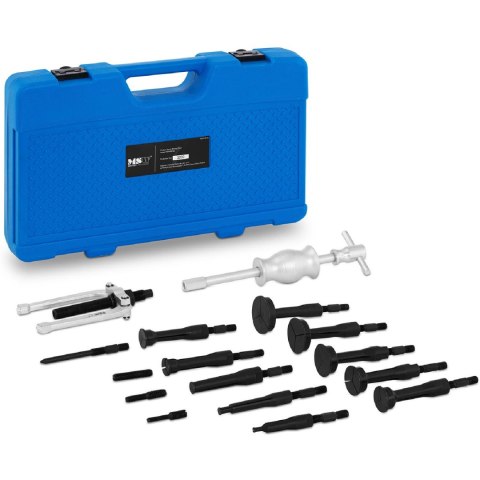 Zestaw do ściągania łożysk wewnętrznych bezwładnościowy dwuramienny 8-58 mm 16 elementów Zestaw do ściągania łożysk wewnętrznych bezwładnościowy dwuramienny 8-58 mm 16 elementów