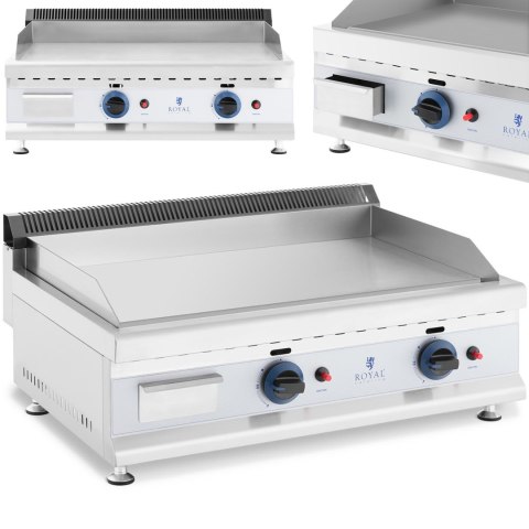 Grill gazowy podwójny gładki nastawny nierdzewny na gaz ziemny 2x 3.1 kW 0.02 bar 74.5 x 40 cm Grill gazowy podwójny gładki nastawny nierdzewny na gaz ziemny 2x 3.1 kW 0.02 bar 74.5 x 40 cm