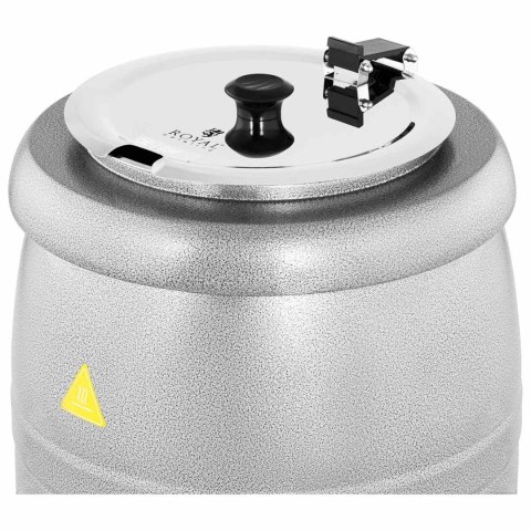 Kociołek termos do zupy elektryczny ze stali nierdzewnej cool-touch 400 W 10 l 35-80C srebrny Kociołek termos do zupy elektryczny ze stali nierdzewnej cool-touch 400 W 10 l 35-80C srebrny