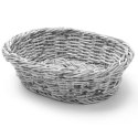 Koszyk na pieczywo owalny polipropylenowy szary 250x190x65 mm - Hendi 426616