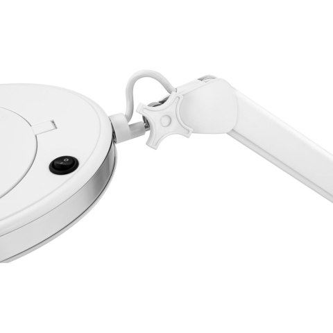 Lampa lupa kosmetyczna ze szkłem powiększającym mobilna 5 dpi 60x LED śr. 127 mm Lampa lupa kosmetyczna ze szkłem powiększającym mobilna 5 dpi 60x LED śr. 127 mm