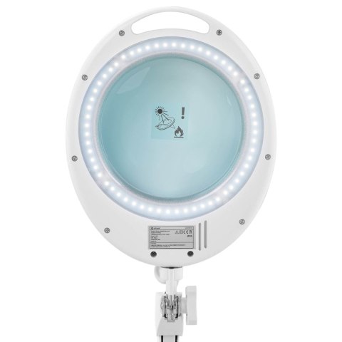 Lampa lupa kosmetyczna ze szkłem powiększającym mobilna 5 dpi 60x LED śr. 127 mm Lampa lupa kosmetyczna ze szkłem powiększającym mobilna 5 dpi 60x LED śr. 127 mm
