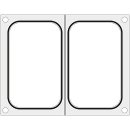 Matryca forma do zgrzewarki CAS CDS-01 na dwie tacki pojemniki 178x113 mm - Hendi 805350