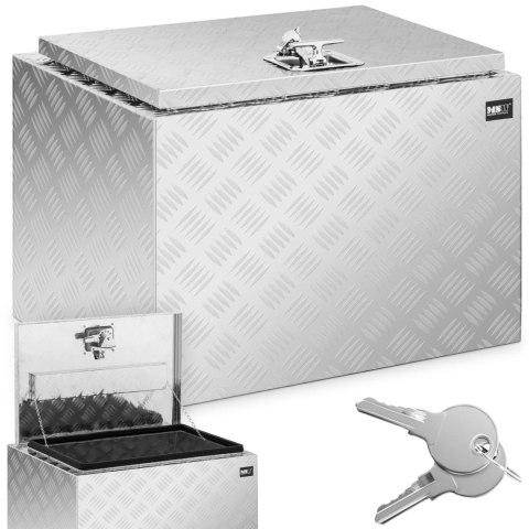 Skrzynka narzędziowa warsztatowa aluminiowa z pokrywą 120 l Skrzynka narzędziowa warsztatowa aluminiowa z pokrywą 120 l