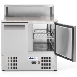 Stół chłodniczy 2-drzwiowy z nadstawą i blatem granitowym na 5x GN1/6 247 l - Hendi 236208