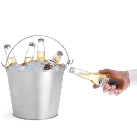 Wiaderko do lodu napojów piwa z otwieraczem do butelek śr. 230 x 180 mm - Hendi 516751 Wiaderko do lodu napojów piwa z otwieraczem do butelek śr. 230 x 180 mm - Hendi 516751